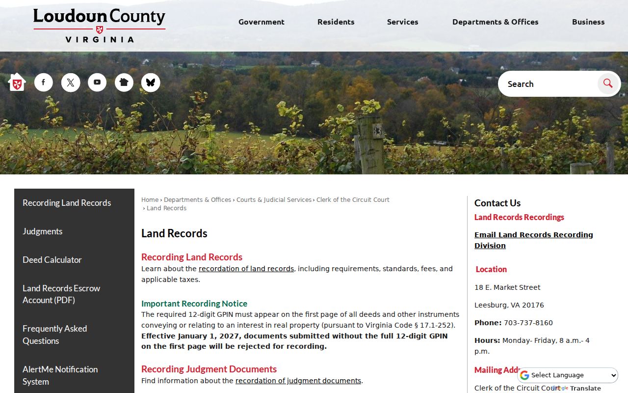 Brambleton residents directory Loudoun land records resource